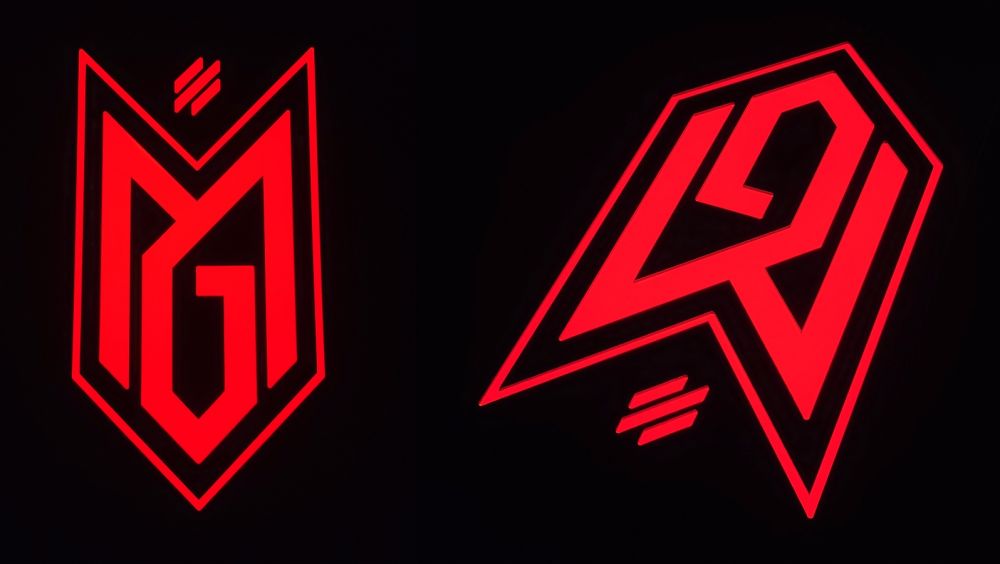 Световой логотип для медслужбы с УФ-печатью на корпусе