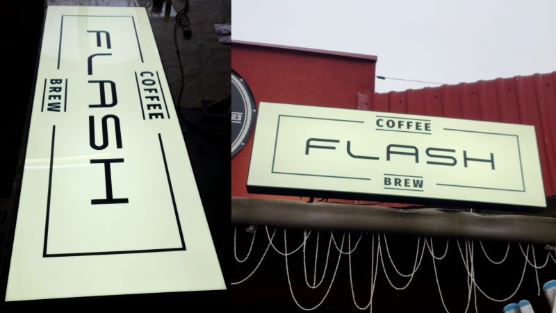 Ремонт наружного лайтбокса с модернизацией LED-подсветки