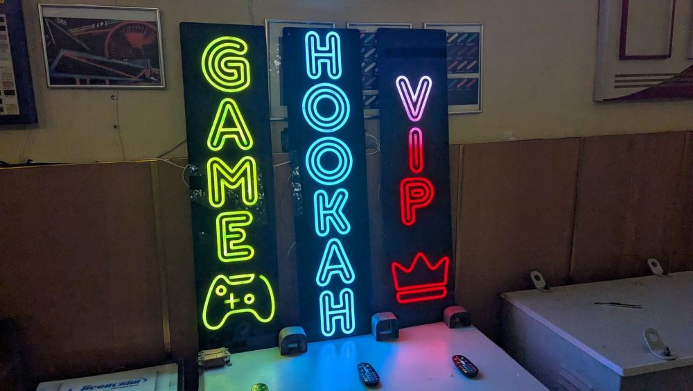 RGB LED неоновые вывески на заказ — изготовление | Неонсвит