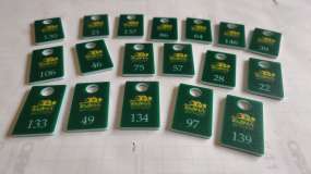 Номерные бейджи для ключей с УФ печатью на молочном акриле для ресторана