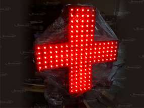 аптечний хрест зі світлодіодним підсвічуванням червоного свічення
